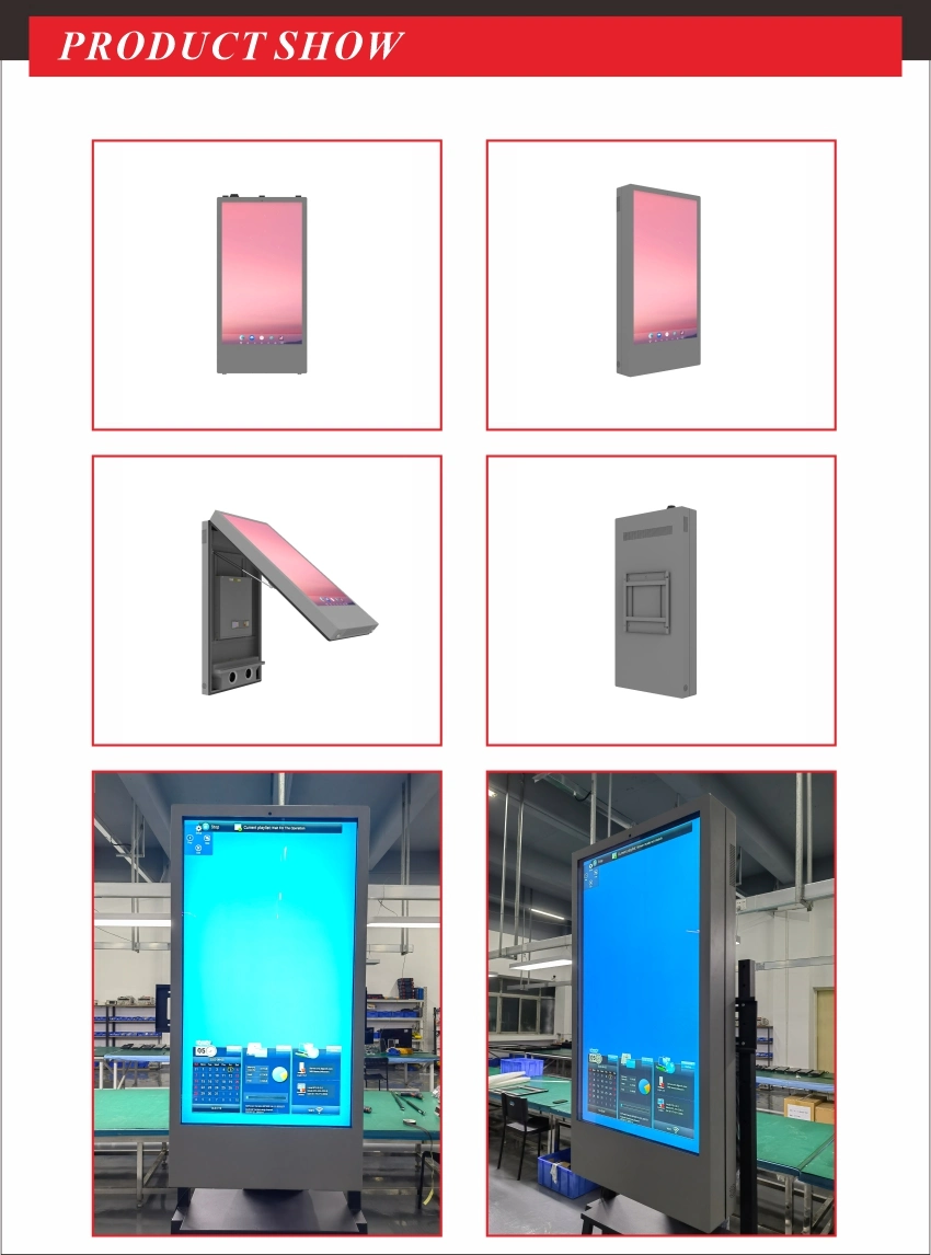 55 65 75 Inch 2500nits Original LCD Panel Dooh LCD Screen