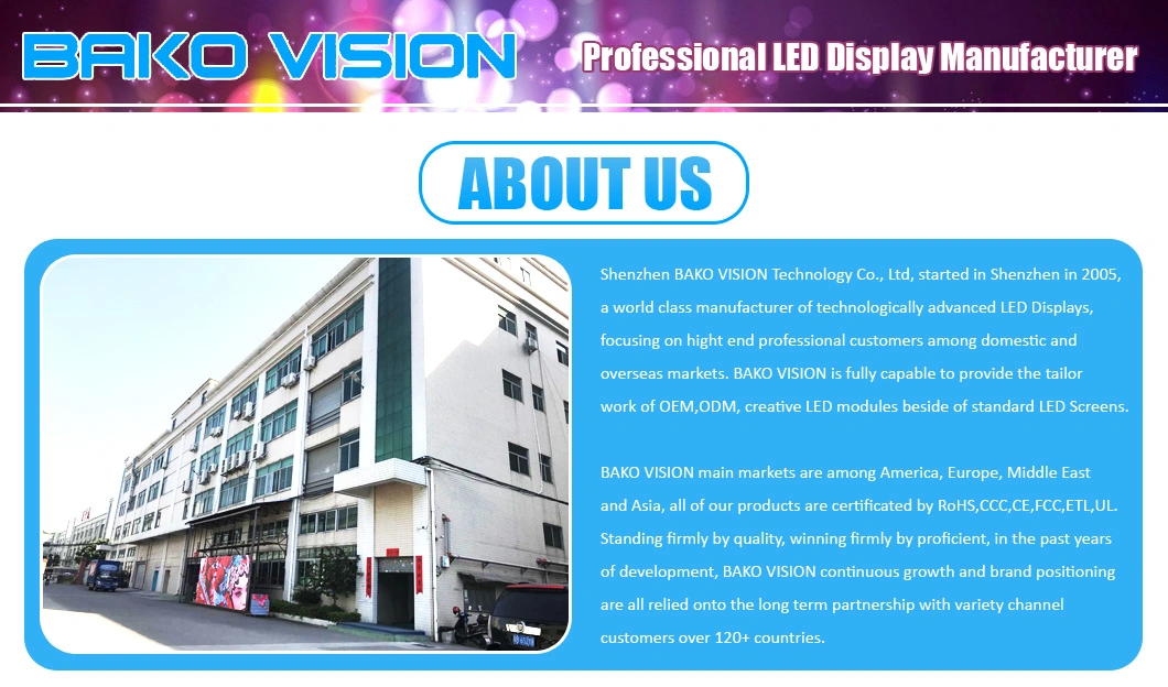 Stage Rental Outdoor LED Display Video Wall IP65 High Brightness Waterproof Easy Maintenance