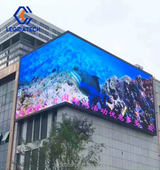 Legidatech P10 3D IP65 Waterproof High Brightness Outdoor Advertising LED Display Big LED Video Wall Waterproof Digital Signs Commercial Advertising